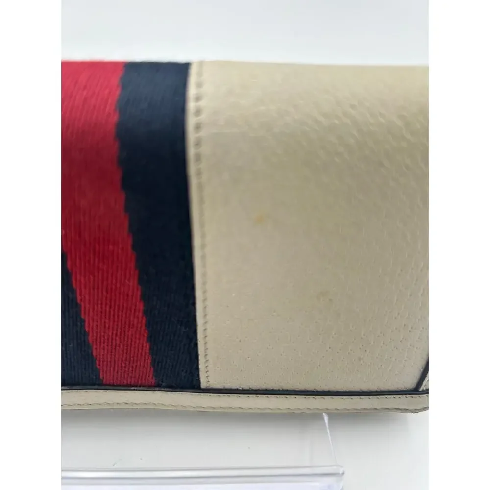 Gucci Ophidia GG Zip Around Wallet Ivory Web Stripe Continental Classic GG EUC - Picture 5 of 5